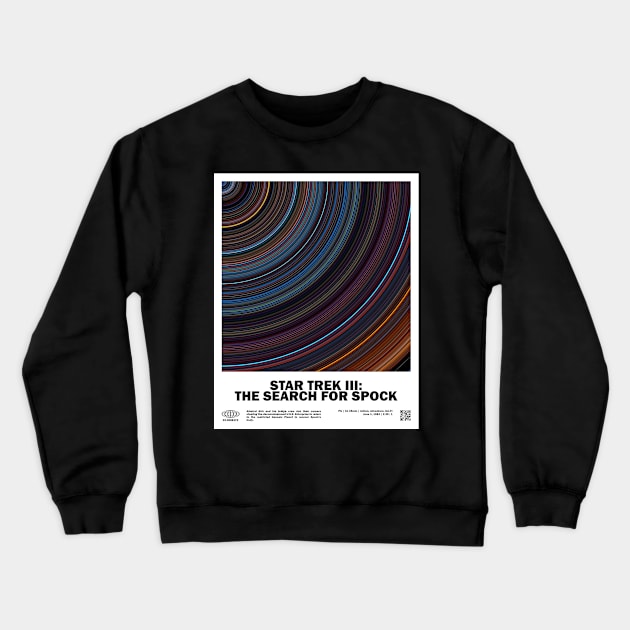 minimal_Star T.rek III - The Search for S.pock Abstract Circular Art Movie Crewneck Sweatshirt by silver-light